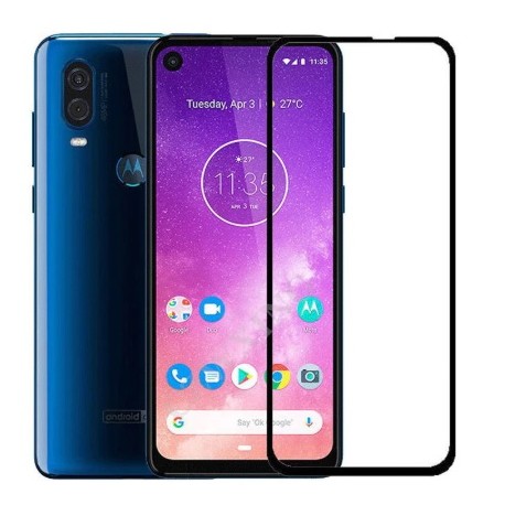 Full cover 3D tvrzené sklo 9H pro Motorola One Vision černé