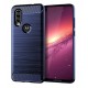 Silikonové pouzdro CARBON pro Motorola One Vision modré