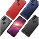 Silikonové pouzdro CARBON pro Motorola One Vision modré