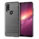 Silikonové pouzdro CARBON pro Motorola One Vision šedé