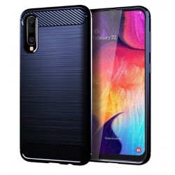 Silikonové pouzdro CARBON pro Samsung Galaxy A30s A307F modré