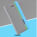 Kožené peněženkové pouzdro pro Motorola Moto G9 Play šedé