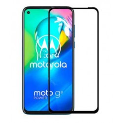 Full cover 3D tvrzené sklo 9H pro Motorola Moto G8 Power černé