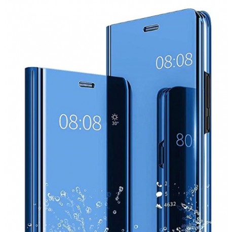 Smart pouzdro Mirror pro Xiaomi Redmi Note 10 modré