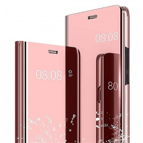Smart pouzdro Mirror pro Samsung Galaxy A52 růžové
