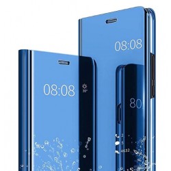 Smart pouzdro Mirror pro Samsung Galaxy A02s modré