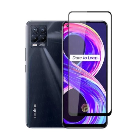 Full cover 3D tvrzené sklo 9H pro Realme 8 Pro černé