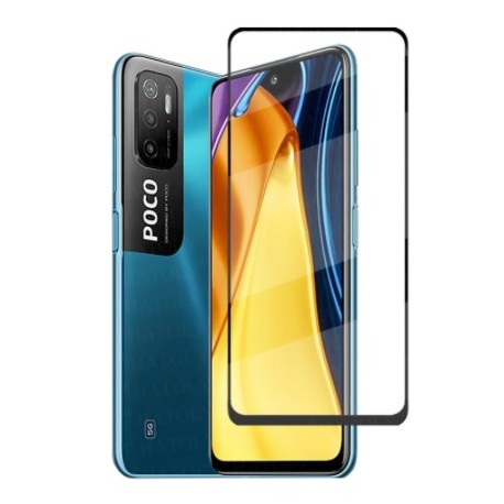 Full cover 3D tvrzené sklo 9H pro Xiaomi Poco M3 Pro 5G černé