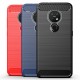 Silikonové pouzdro CARBON pro Nokia 6.2 červené