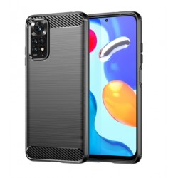 Silikonové pouzdro CARBON pro Xiaomi Redmi Note 11 Pro černé