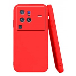 Silikonové pouzdro pro Vivo X80 Pro červené