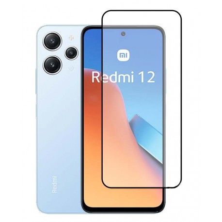 3D ochranné tvrzené sklo Full Cover pro Xiaomi Redmi 12 černé