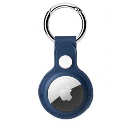 Kožená klíčenka pro Apple AirTag modrá