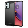 Silikonové pouzdro Carbon Case pro Motorola Moto G84 5G černé