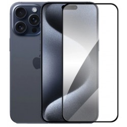 Full cover 3D tvrzené sklo 9H pro Apple iPhone 15 Pro Max černé