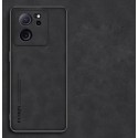 Kožený silikonový kryt pro Xiaomi 13T Pro černý