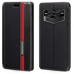 Kožené peněženkové pouzdro pro Doogee V Max černé
