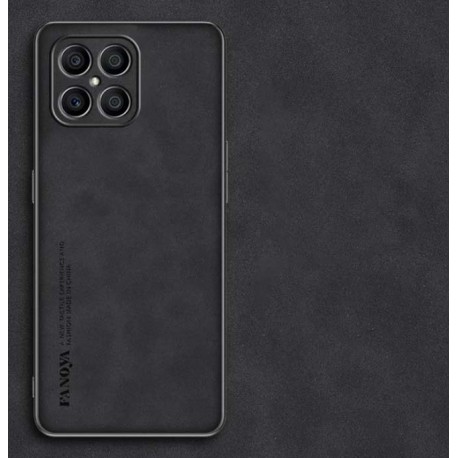 Kožený silikonový kryt pro Honor X8 černý