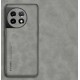 Kožený silikonový kryt pro OnePlus 10T šedý
