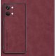Kožený silikonový kryt pro OnePlus Nord 3 5G červený