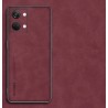 Kožený silikonový kryt pro OnePlus Nord 3 5G červený