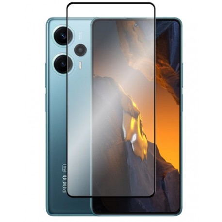 Full cover 3D tvrzené sklo 9H pro Poco F5 černé