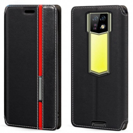 Kožené peněženkové pouzdro pro Ulefone Armor 24 černé