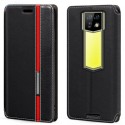 Kožené peněženkové pouzdro pro Ulefone Armor 24 černé