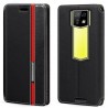 Kožené peněženkové pouzdro pro Ulefone Armor 24 černé