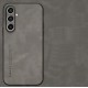 Kožený silikonový kryt pro Samsung Galaxy A15 5G šedý