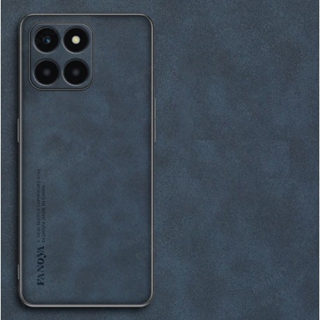 Kožený silikonový kryt pro Honor X8b modrý