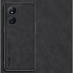 Kožený silikonový kryt pro Honor X7b černý