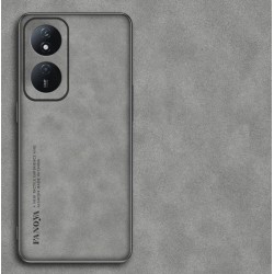 Kožený silikonový kryt pro Honor X7b šedý