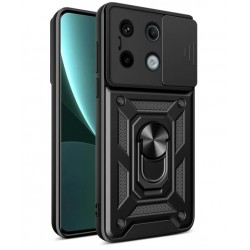 Outdoorové armor odolné pouzdro pro Xiaomi Redmi Note 13 Pro+ 5G černé