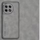 Kožený silikonový kryt pro OnePlus 12R 5G šedý