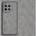 Kožený silikonový kryt pro OnePlus 12R 5G šedý