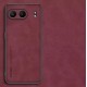 Kožený silikonový kryt pro OnePlus Nord 4 5G červený