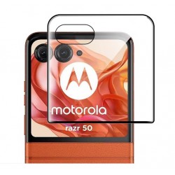 Full cover 3D tvrzené sklo 9H na vnější displej pro Motorola Razr 50 černé
