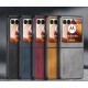 Kožený silikonový kryt pro Motorola Razr 50 modrý
