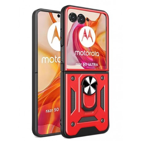 Outdoorové armor odolné pouzdro pro Motorola Razr 50 červené