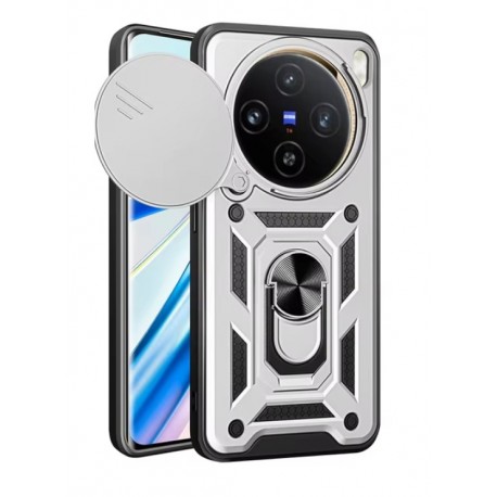 Armor odolné pouzdro pro Vivo X100 Pro 5G stříbrné