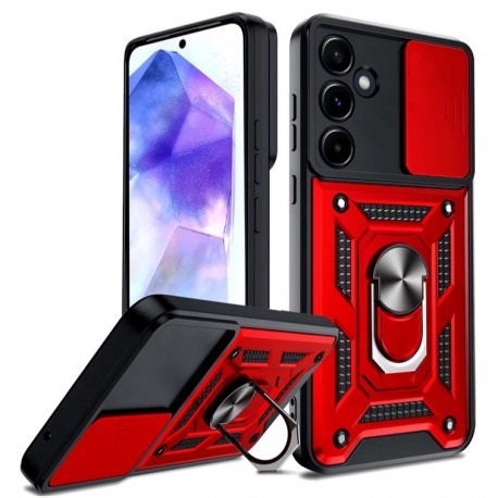 Outdoorové armor odolné pouzdro pro Samsung Galaxy S24 červené