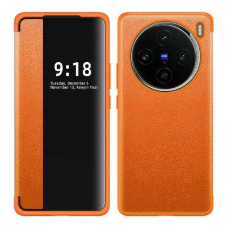 Pouzdro Smart View pro Vivo X200 Pro 5G oranžové