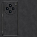 Kožený silikonový kryt pro Vivo X200 Pro 5G černý