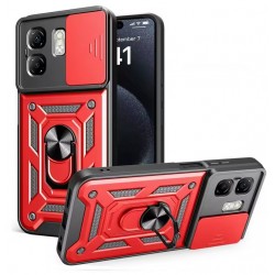 Outdoorové armor odolné pouzdro pro Infinix Hot 50i červené
