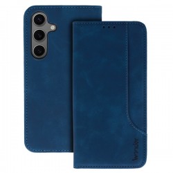 Kožená peněženka Wonder Prime pro Xiaomi Redmi Note 13 Pro+ 5G modrá
