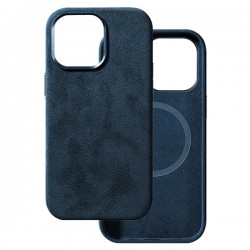 Pouzdro Alcane MagSafe pro iPhone 16 Plus modré