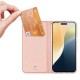 Flipové pouzdro Dux Ducis Skin Premium pro iPhone 16 růžové