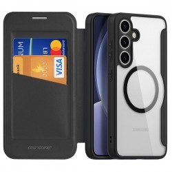 Flipové pouzdro Dux Ducis Skin X Pro pro Samsung Galaxy S25 5G černé