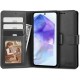 Kožená peněženka Tech-Protect pro Samsung Galaxy A55 5G černá